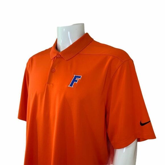 Nike Dri-Fit Polo Men's Size XXL Orange University of Florida Golf Shirt - Picture 4 of 9